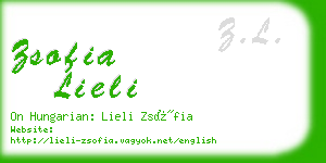 zsofia lieli business card